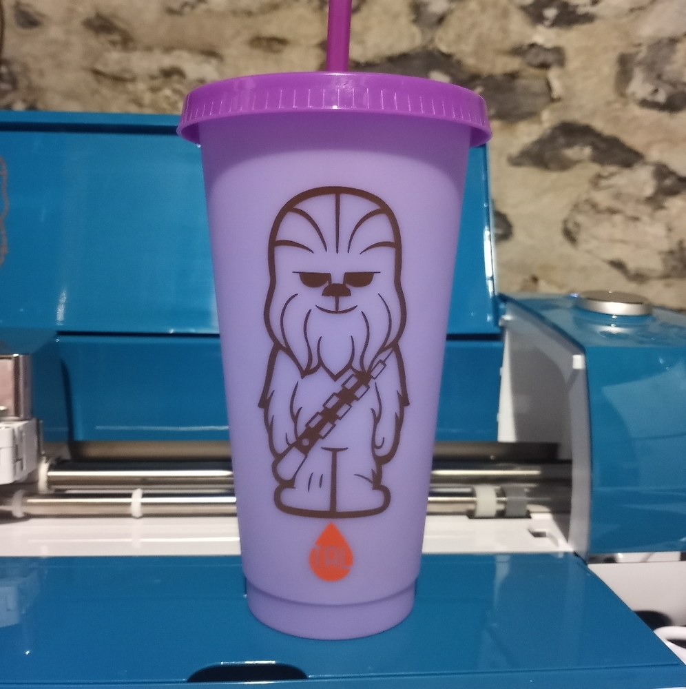 Chewbacca And Millennium Falcon color changing cup